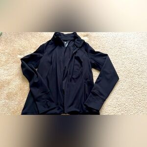 Size M Black Full Zip Long Sleeve Jacket